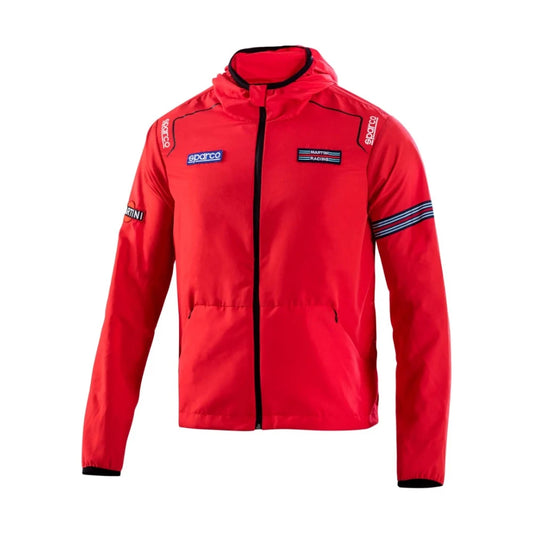 Giacca Antivento Sparco Martini Racing Wind Stopper nel colore rosso, ideale per lavoro all'aperto nella stagione fredda