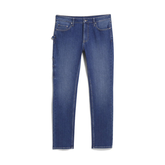 Jeans da Lavoro Diadora Stone Stretch nel colore blu luna, ideale per edilizia, artigiani e manutenzione