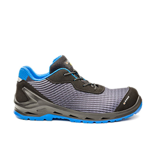 Scarpa Antinfortunistica Base I-Cyber S1PS ESD FO SR nel colore grigio nero, ideale per magazzino, logistica e industria