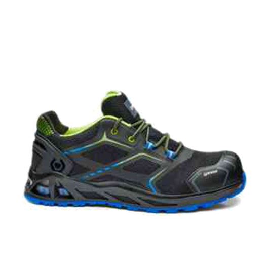 Scarpa Antinfortunistica Base K-Start S1P HRO SRC nel colore nero verde, ideale per magazzino, logistica e industria