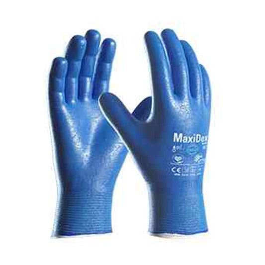 Guanto da Lavoro ATG MaxiDex nel colore azzurro, ideale per movimentazione e lavori manuali