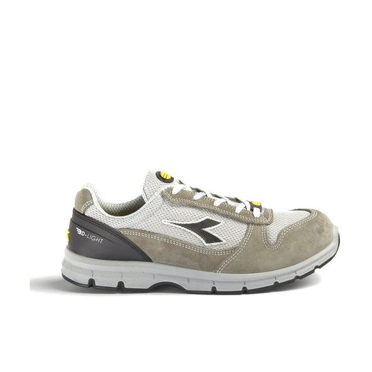 Scarpa Antinfortunistica Diadora Run Text S1PS FO SR ESD nel colore grigio, ideale per magazzino, logistica e industria