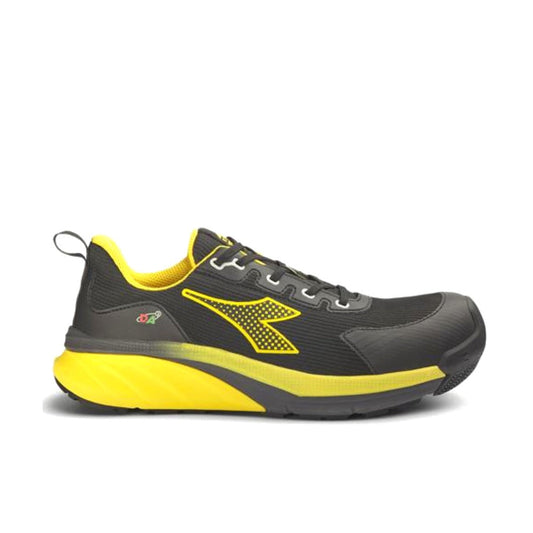 Scarpa Antinfortunistica Diadora Vortex DA2 Low S3S SC SR HRO ESD – Tessuto Tecnico Poliestere, Rinforzi Punta e Tallone in Poliuretano 3D, Puntale Alluminio 200J, K-SOLE, Fodera 3D Mesh