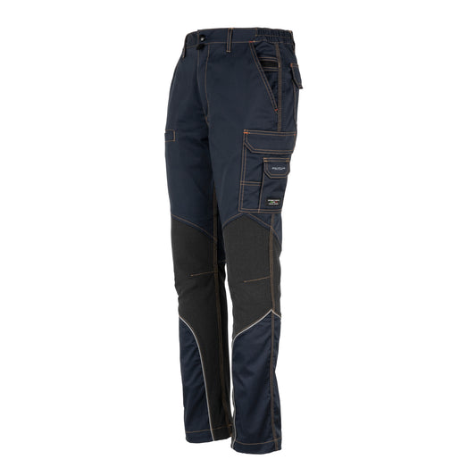 Pantalone da Lavoro GRPK 8830 Multitasche – Elasticizzato in Vita, Inserti Rinforzati Ginocchia, Dettagli Reflex