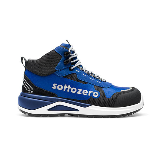 Scarpa Antinfortunistica Midi Sottozero Concorde Blu S3S ESD – Puntale in Fibra di Vetro, Tomaia in Nylon e Pelle Scamosciata, Lamina UHMWPE