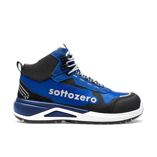 Scarpa Antinfortunistica Midi Sottozero Concorde Blu S3S FO SR nel colore blu nero, ideale per cantieri e lavori all'aperto