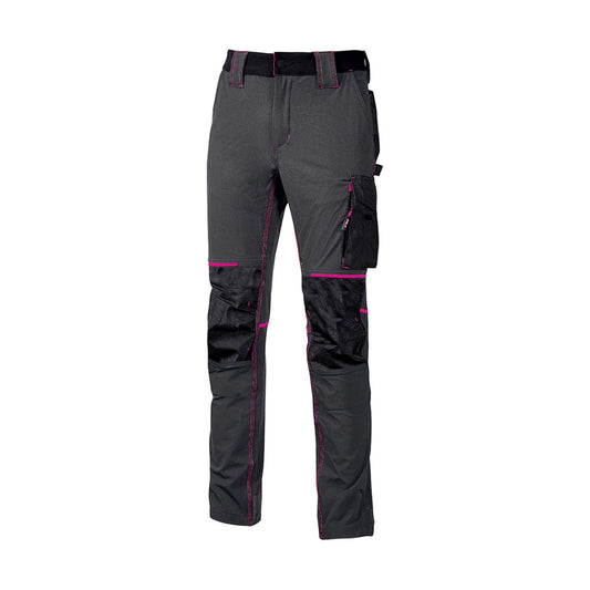 Pantalone da Lavoro U-Power Atom Lady – Slim Fit 90% Nylon 10% Spandex, Tasca Utensili