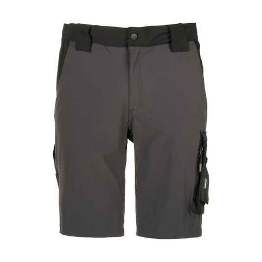 Bermuda da Lavoro GRPK Cargo Tech Super Stretch – Tessuto 4-Way Impermeabile e Traspirante, Tripla Tasca Laterale, Dettagli Reflex