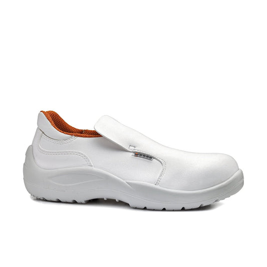 Scarpa Antinfortunistica Base Cloro S2 FO SR nel colore bianco, ideale per cucine, industria alimentare e sanità