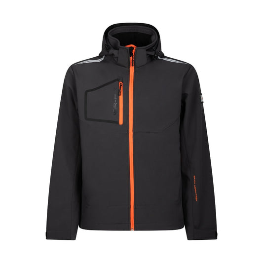 Giacca da Lavoro Softshell Laminata GRPK nel colore grigio, ideale per lavoro all'aperto nella stagione fredda