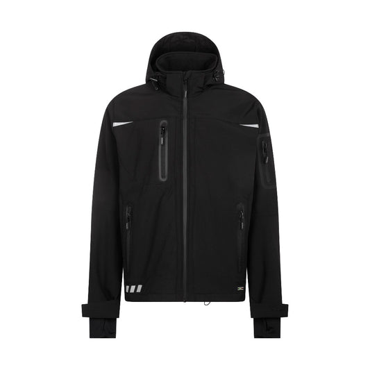 Giacca da Lavoro GRPK Softshell – Tripla Membrana Traspirante, Cappuccio Staccabile, Coulisse Antimpigliamento, Antivento e Antiacqua