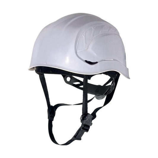 Casco di Sicurezza Delta Plus Granite Peak nel colore bianco, ideale per cantieri e lavori in quota