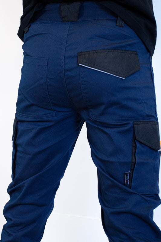 Pantalone da Lavoro GRPK Work Winter – Soffietto Elasticizzato Ginocchio, Tasche Laterali Velcro, Elastico in Vita, Asola Rinforzata