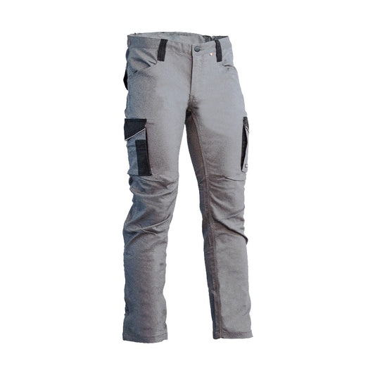 Pantalone da Lavoro GRPK Work – Soffietto Elasticizzato Ginocchio, Tasche Laterali Velcro, Elastico in Vita, Asola Rinforzata