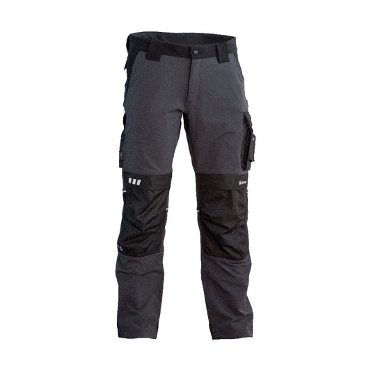 Pantalone da Lavoro GRPK Cargo Tech Super Stretch – Tessuto 4-Way 4 Stagioni, Tasca Ginocchiere, Tripla Tasca Laterale, Dettagli Reflex