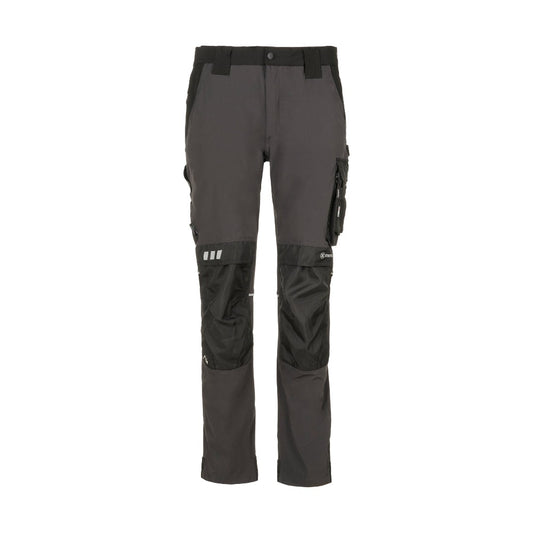 Pantalone da Lavoro GRPK Cargo Light Super Stretch – Tessuto 4-Way Leggero Primavera/Estate, Tripla Tasca Laterale, Dettagli Reflex