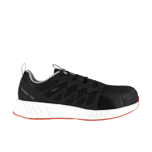 Scarpa Antinfortunistica Reebok Fusion Flexweave S1P ESD SRC nel colore nero, ideale per magazzino, logistica e industria
