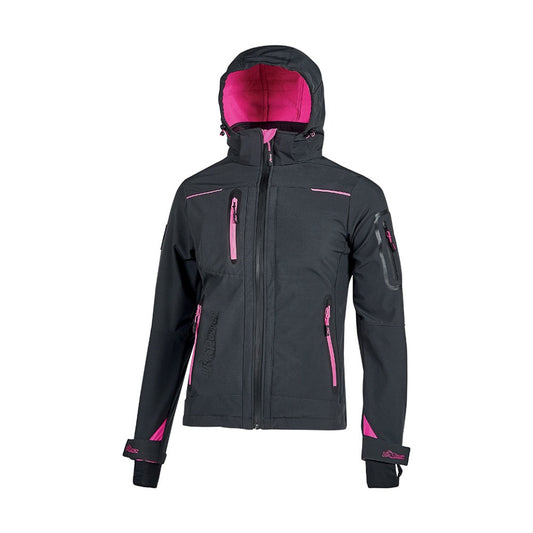 Giacca da Lavoro U-Power Space Lady nel colore grey fucsia, ideale per lavoro all'aperto nella stagione fredda