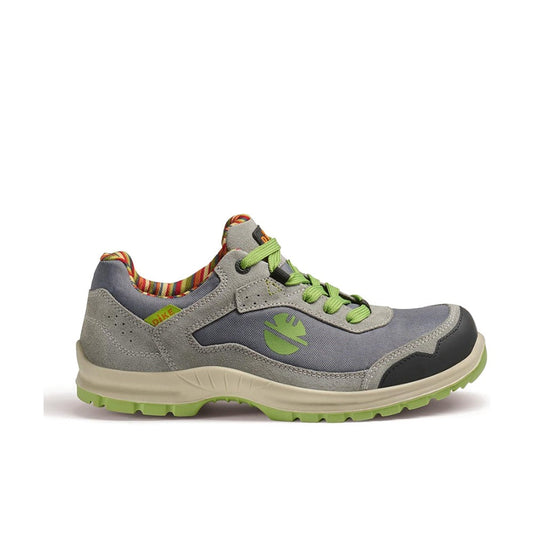 Scarpa Antinfortunistica Dike Awake S1PL SR FO SRC – Tessuto GRS Riciclato e Vitello Scamosciato LWG, Fodera Solidbreath® RR GRS, Puntale Aluforce®