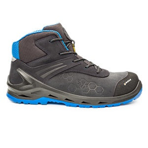 Scarpa Antinfortunistica Alta Base I-Robox Top S3S ESD CI FO SR nero azzurro – vista laterale