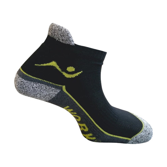 Calze da Lavoro GRPK Garda nel colore nero, ideale per turni lunghi con scarpe antinfortunistiche