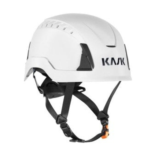 Caschetto da Lavoro Kask Primero Air nel colore bianco, ideale per cantieri e lavori in quota