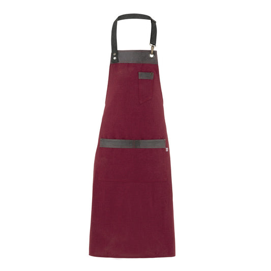 Grembiule da Cucina Giblor's Tropez – 100% Poliestere, Inserti Alcantara, Anello Torcione