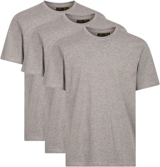 Tris T-Shirt da Lavoro GRPK Manica Corta – 100% Cotone Pettinato 160g, Confezione da 3, Multicolore