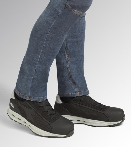 Scarpa Antinfortunistica Diadora Glove A. Box Low Pro S1PS FO SR HRO ESD – Pelle Bovina con Rete Traspirante, Puntale Alluminio 200J, K-SOLE Ultralite, Supporto Tallone TPU, Fodera Air Mesh