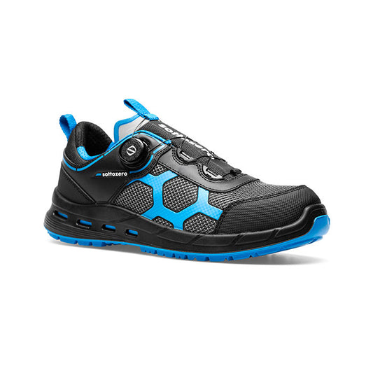 Scarpa Antinfortunistica Sottozero UFO Plus S3S ESD – Sistema Rotore, Tomaia Idrorepellente S3S, Puntale Fibra di Vetro, Soletta UHMWPE, Ecopelle Mesh Nylon Microfibra TPU