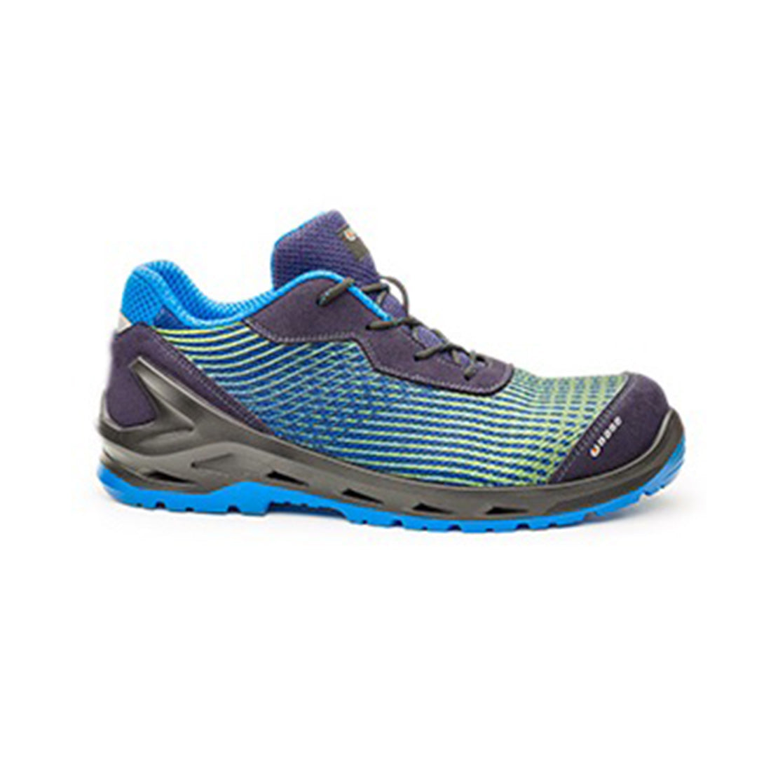 Scarpa Antinfortunistica Base I-Cyber S1PS ESD FO SR verde blu – vista laterale