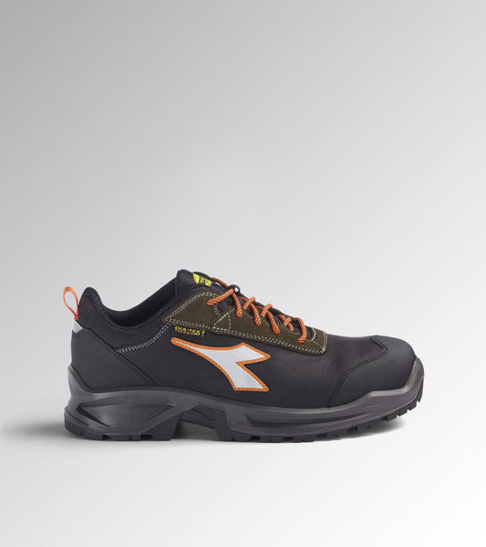 Scarpa Antinfortunistica Diadora Sport Diatex Low S7S FO CI SR nero verde – vista laterale