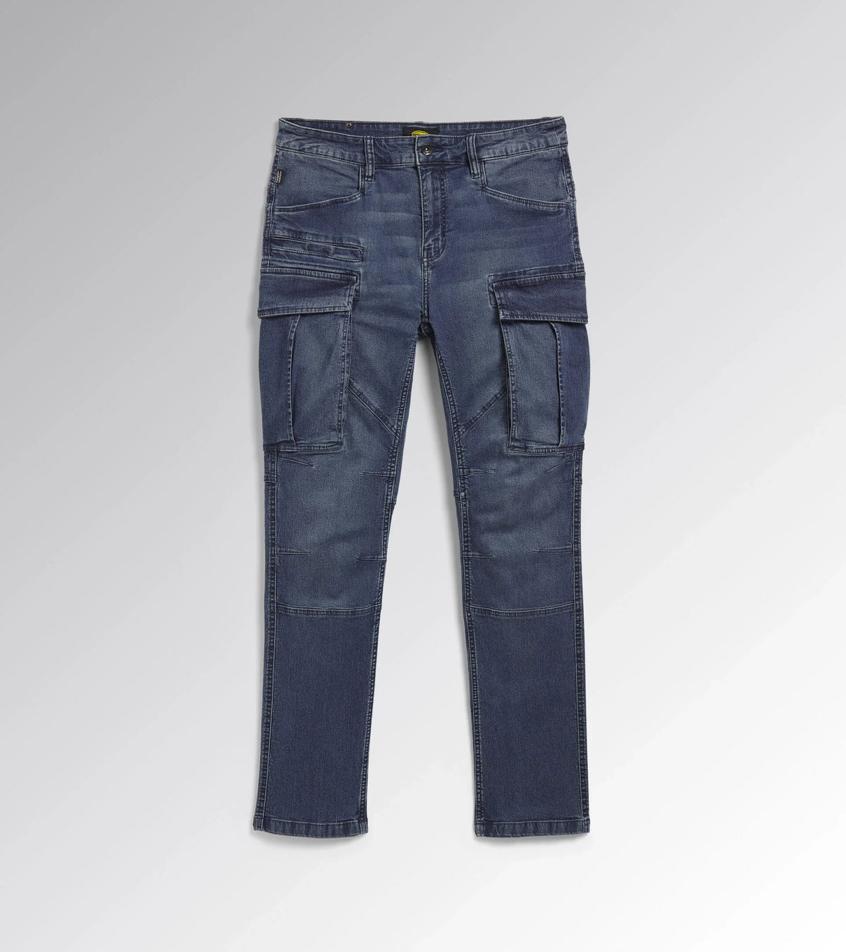 Jeans da Lavoro Diadora Stone Cargo Light blu atlantico – vista frontale