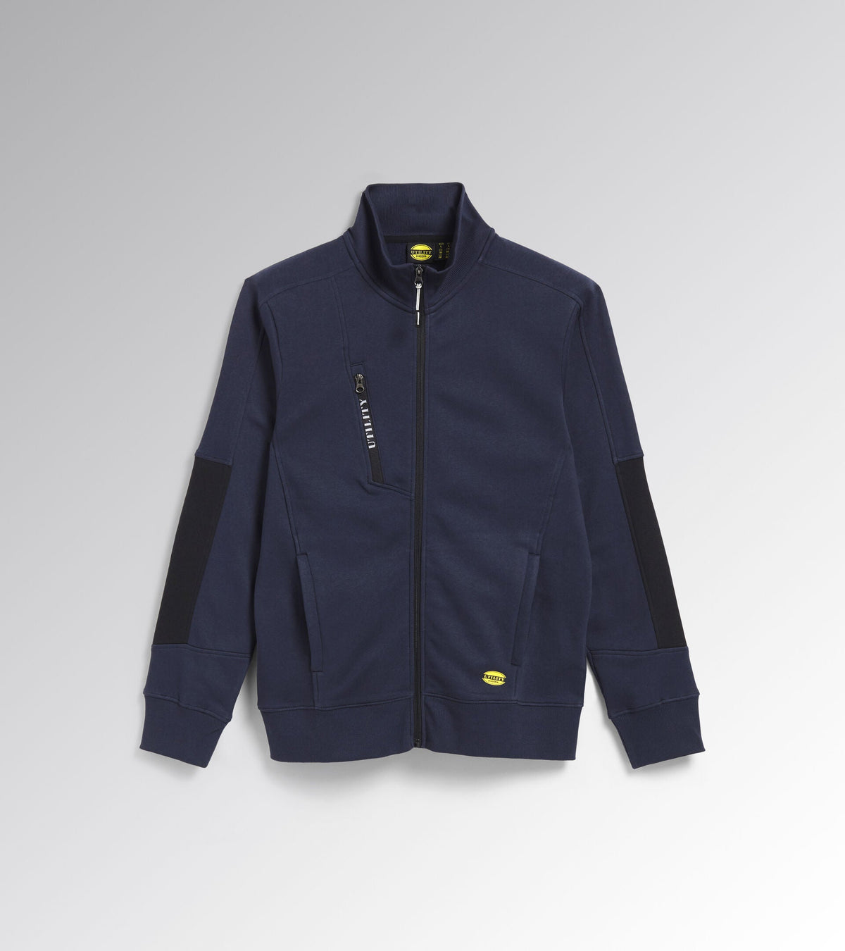 Felpa da Lavoro Diadora Full Zip blu – vista frontale