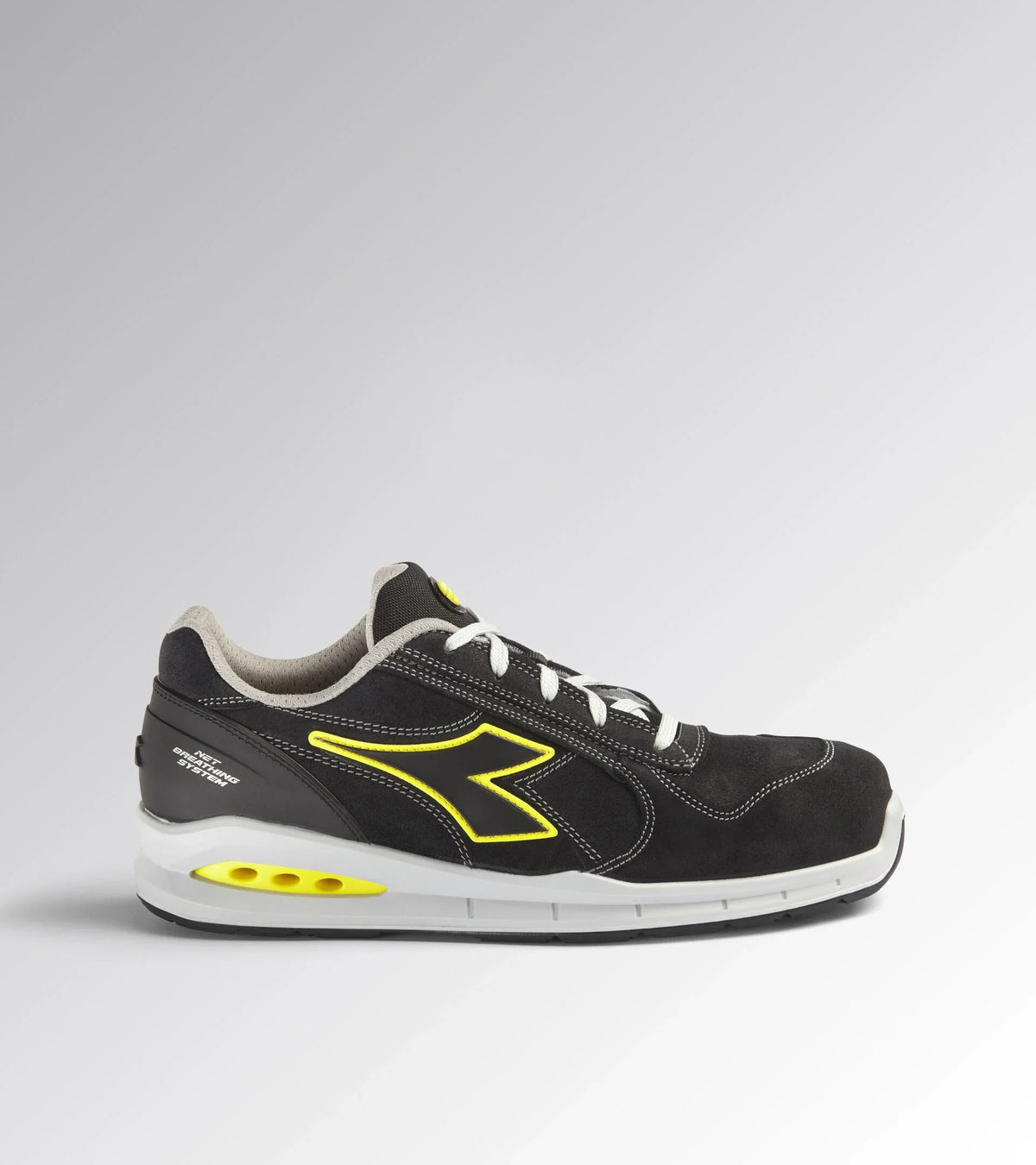 Scarpa Antinfortunistica Diadora Run A.Box Low S3S FO SR ESD nero – vista laterale