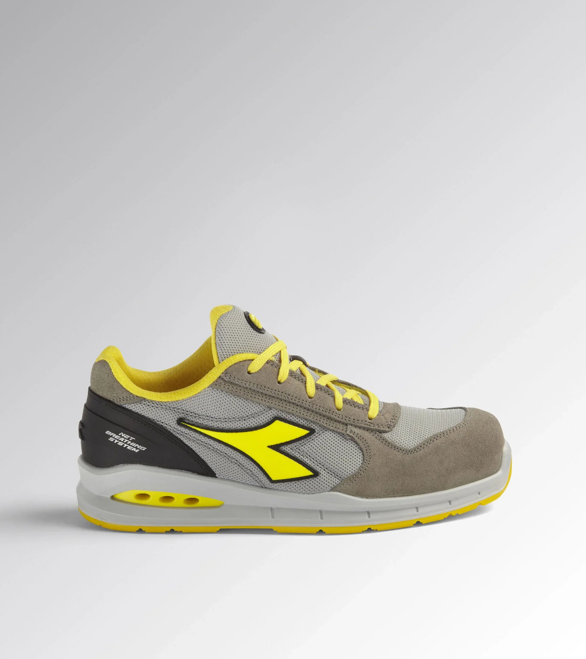 Scarpa Antinfortunistica Diadora Run A.Box Low S1PS FO SR ESD grigio – vista laterale