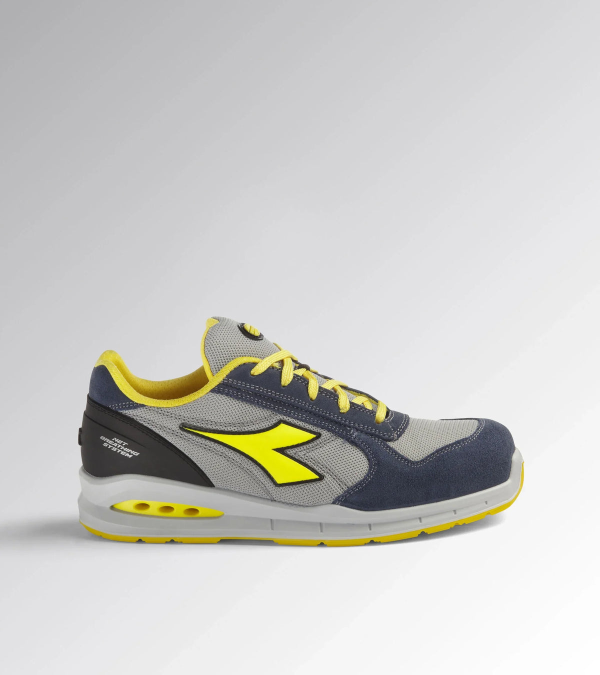 Scarpa Antinfortunistica Diadora Run A.Box Low S1PS FO SR ESD blu – vista laterale