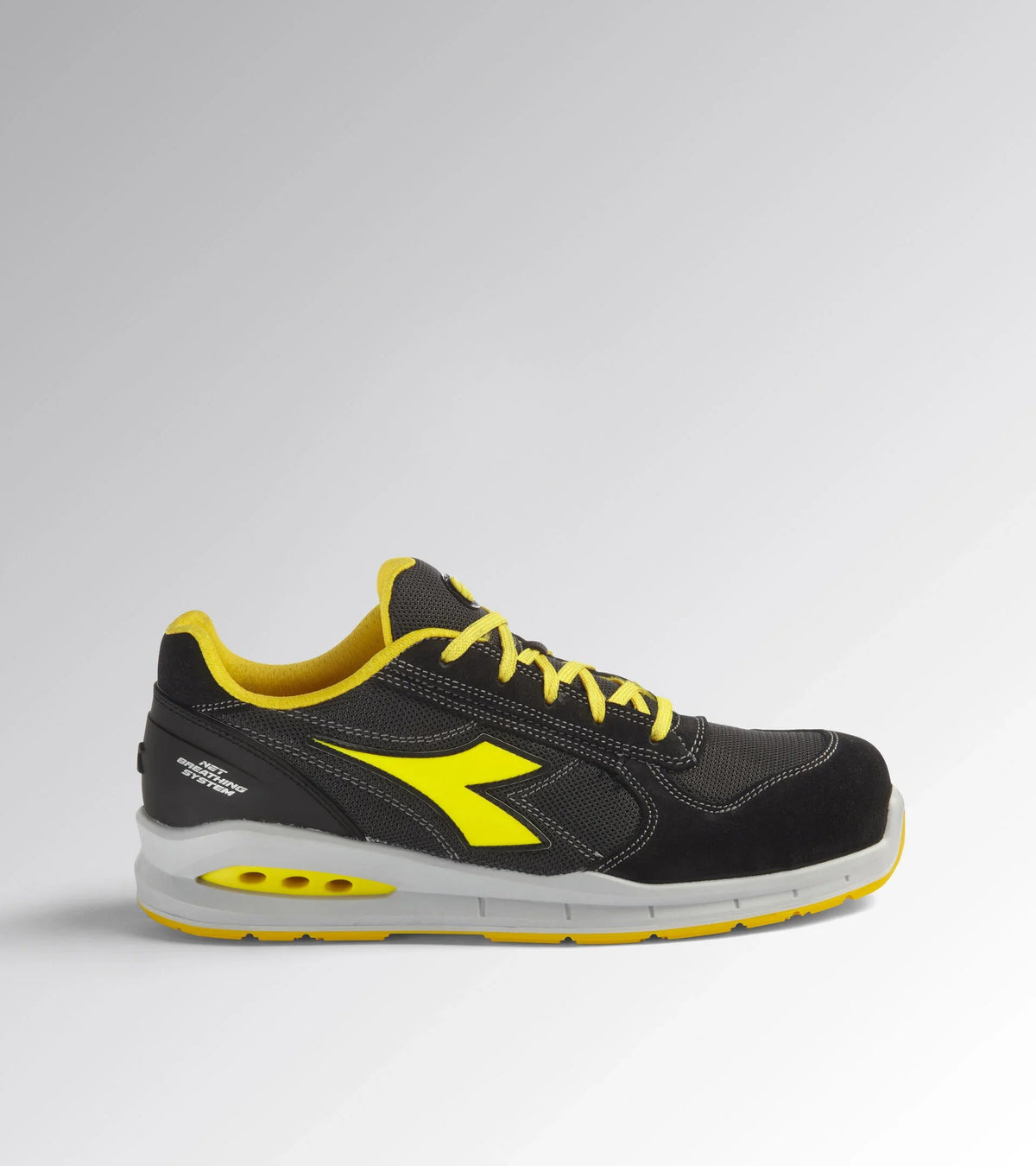 Scarpa Antinfortunistica Diadora Run A.Box Low S1PS FO SR ESD nero – vista laterale