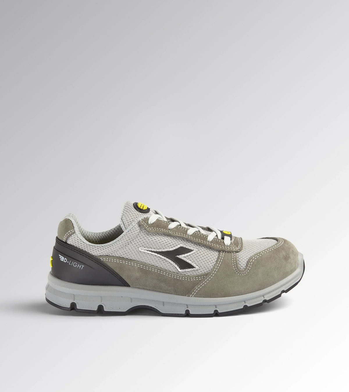 Scarpa Antinfortunistica Diadora Run Text S1PS FO SR ESD grigio – vista laterale