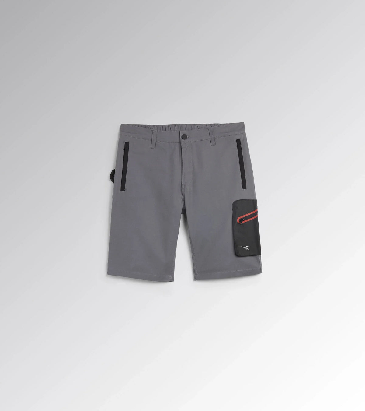Bermuda da Lavoro Diadora Stretch grigio – vista frontale