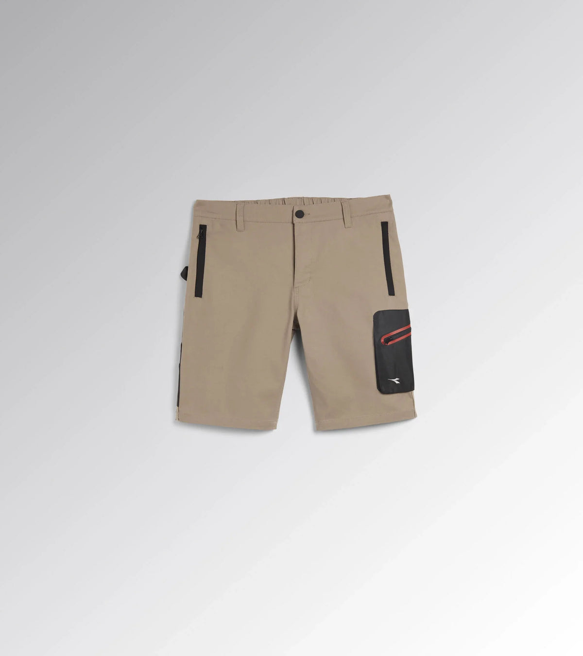 Bermuda da Lavoro Diadora Stretch beige – vista frontale