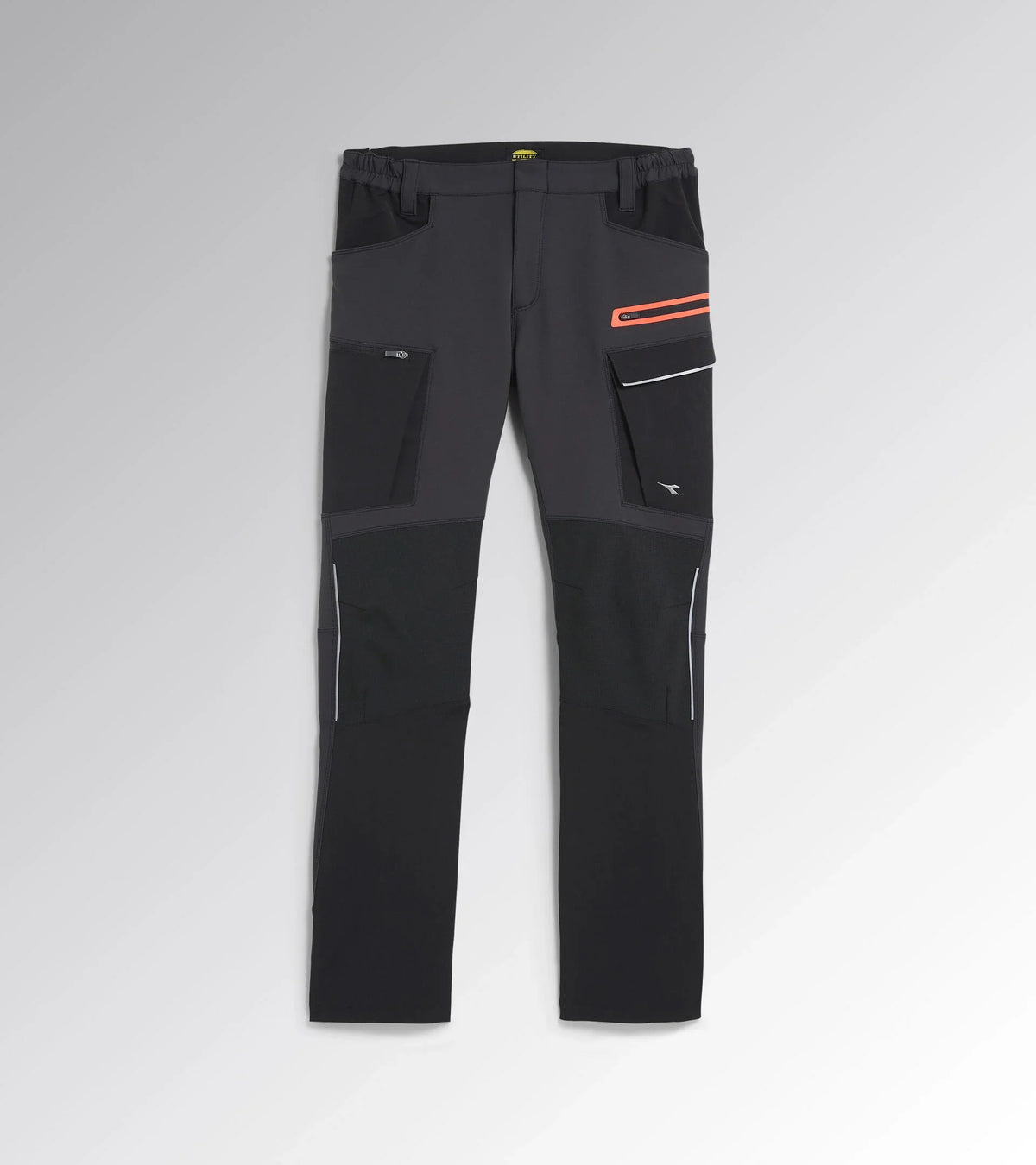 Pantalone da Lavoro Diadora Hybrid Cargo nero – vista frontale