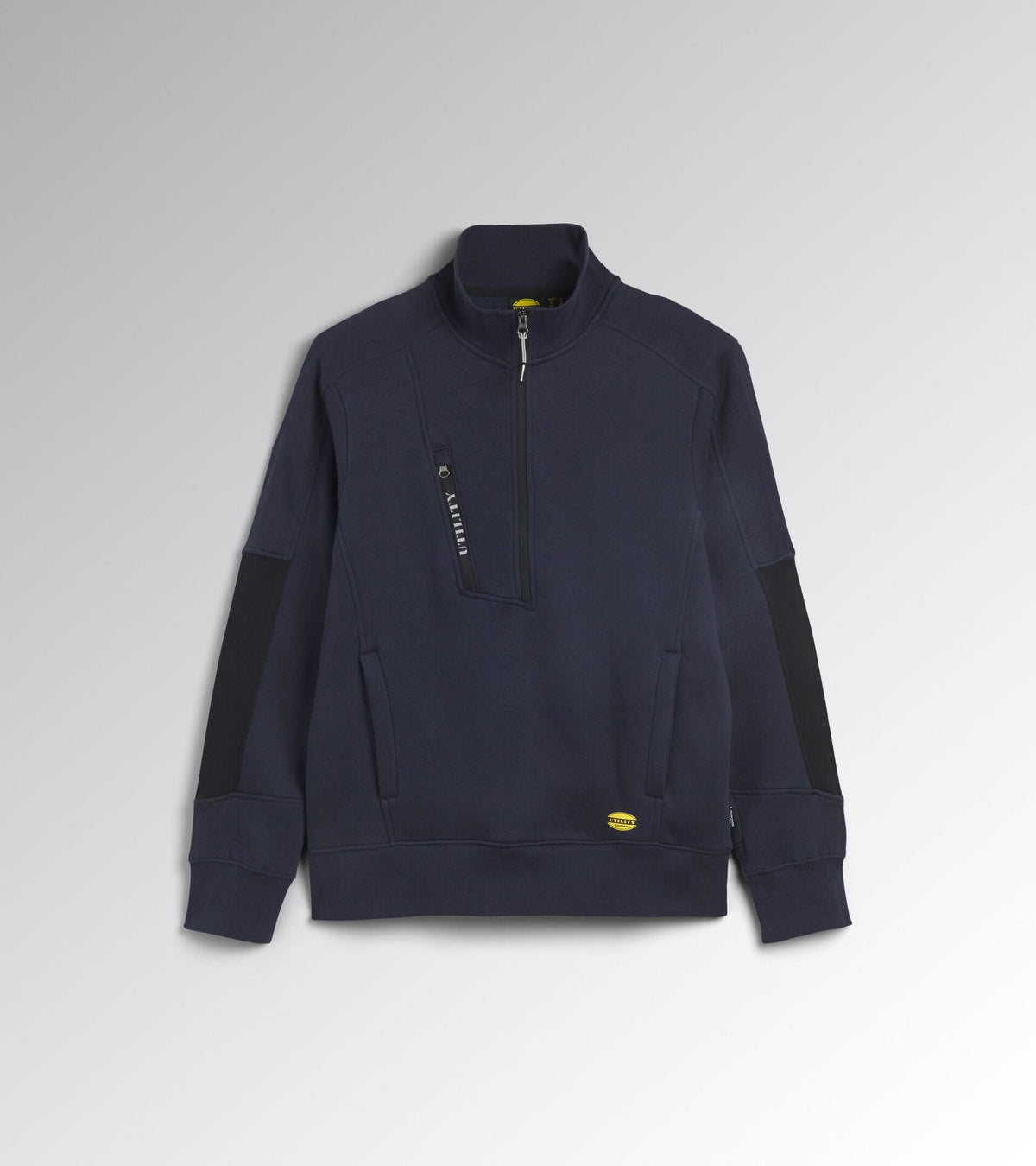Felpa da Lavoro Diadora Mezza Zip blu – vista frontale