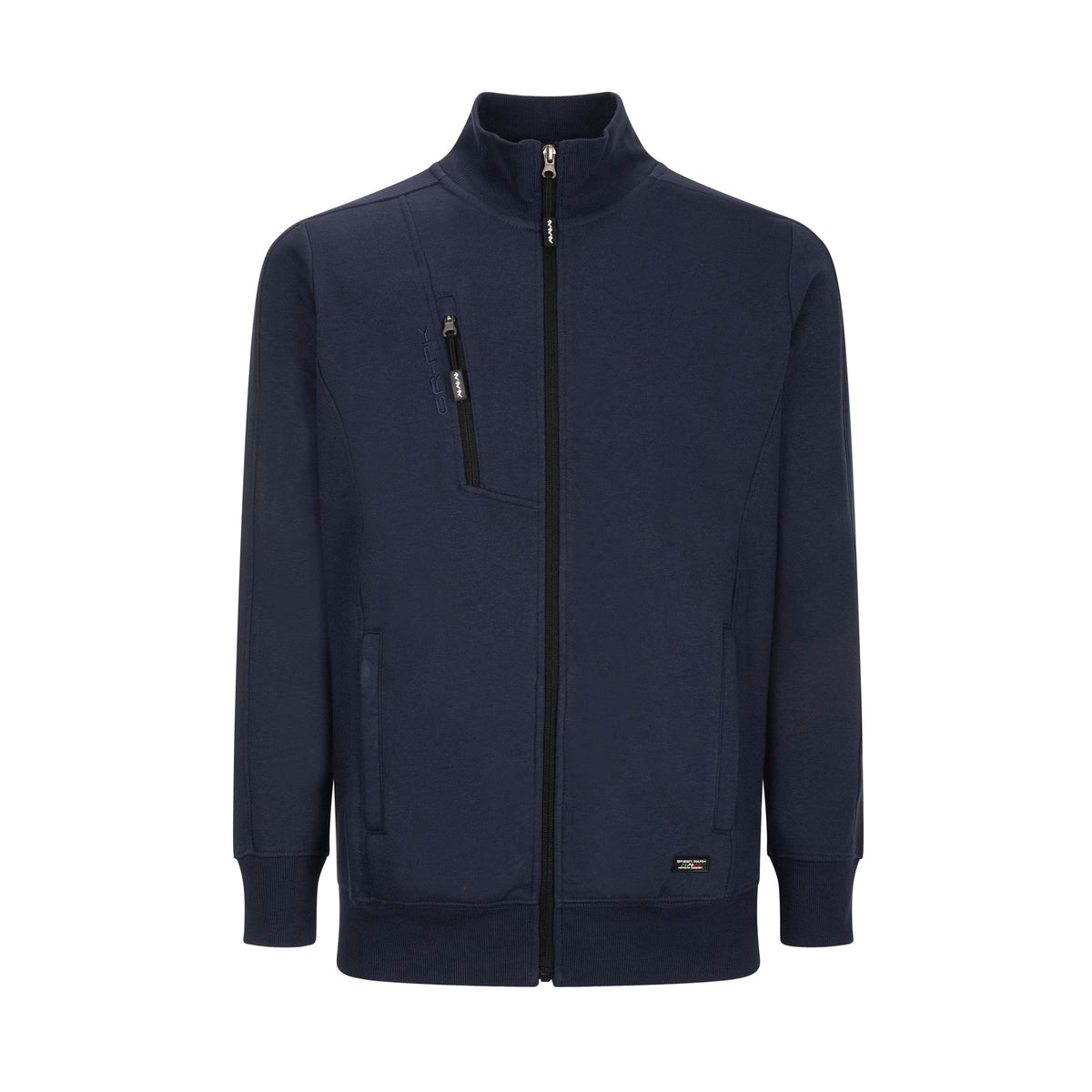 Felpa da Lavoro GRPK Full Zip blu – vista frontale