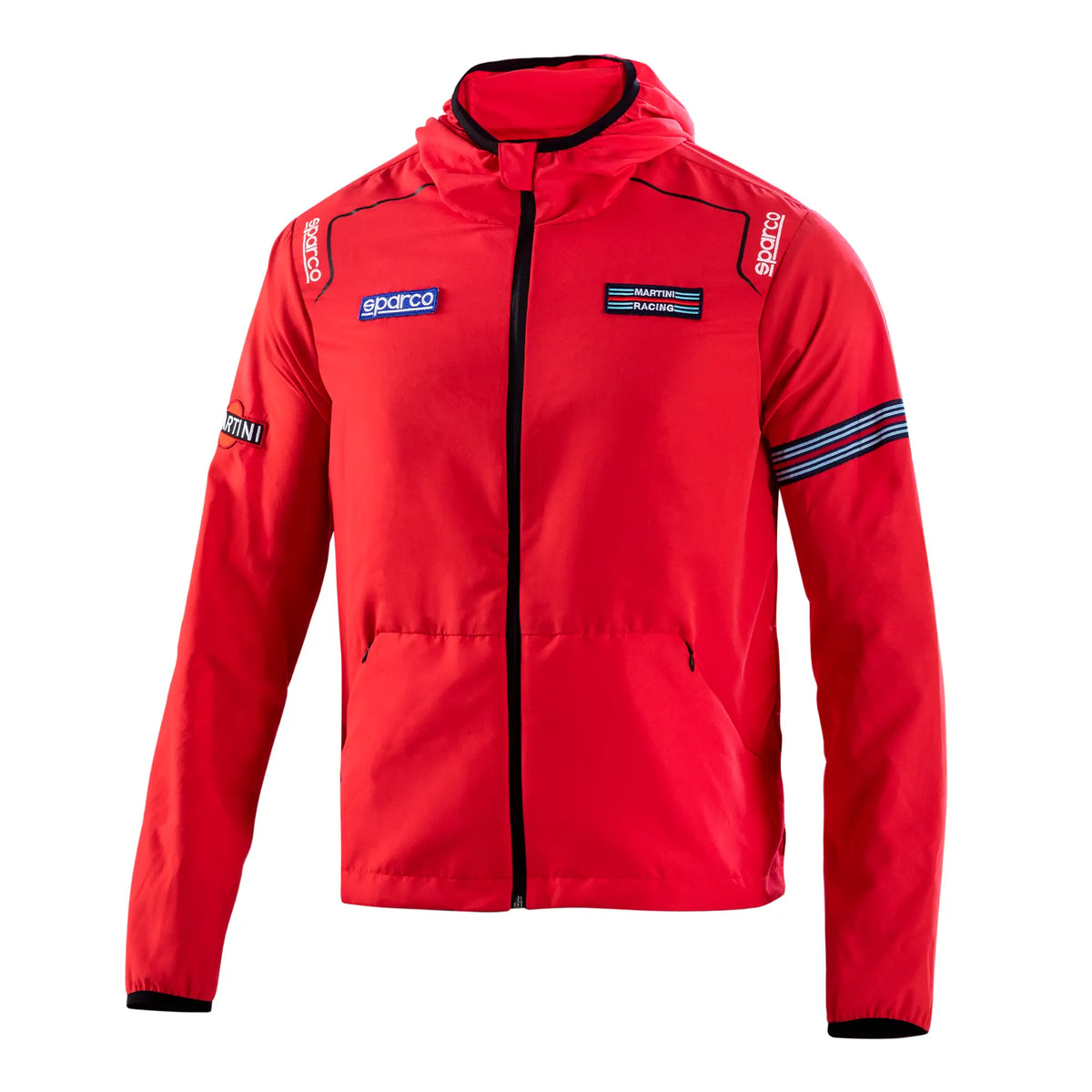 Giacca Antivento Sparco Martini Racing Wind Stopper rosso – vista frontale