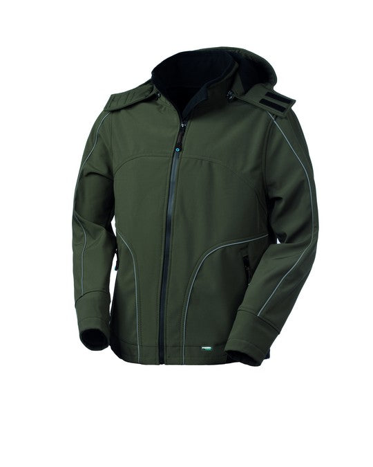 Giubbotto Softshell da Lavoro Rossini Nyborg verde – vista frontale