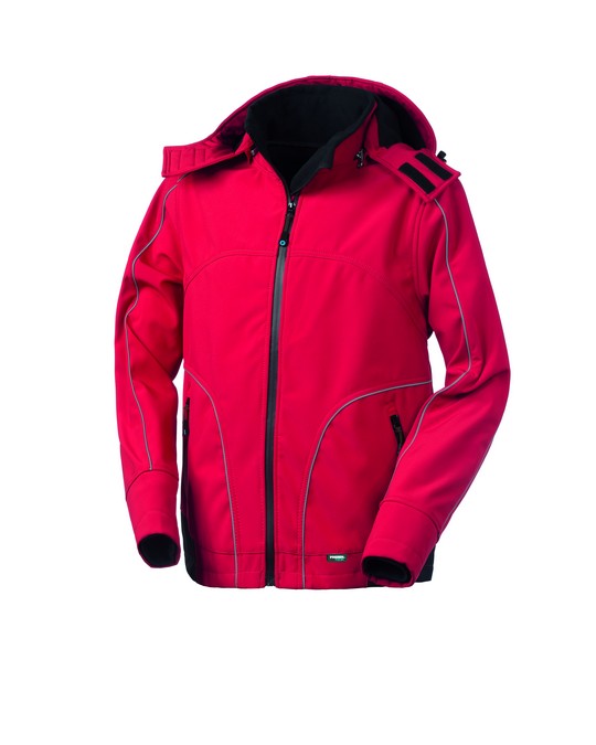 Giubbotto Softshell da Lavoro Rossini Nyborg rosso – vista frontale
