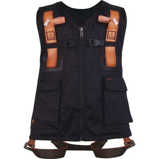 Imbragatura con Gilet Delta Plus HAR12GILNO nero – vista frontale