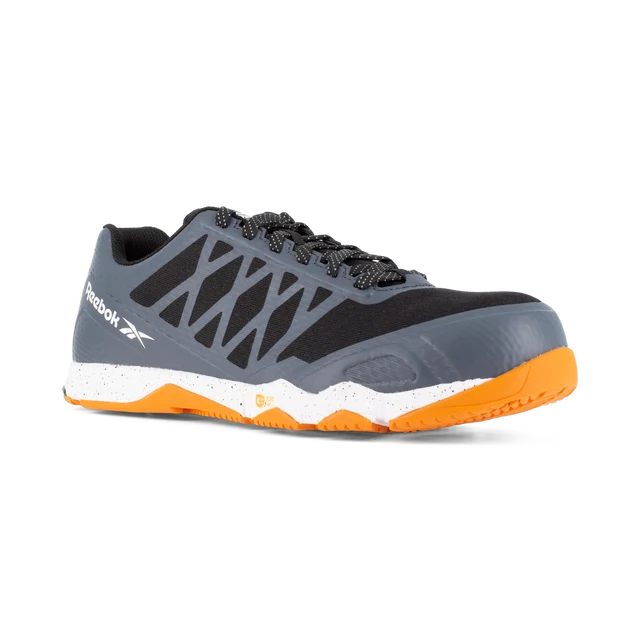 Scarpa Antinfortunistica Reebok Speed TR S1PS SR ESD grigio arancione – vista laterale