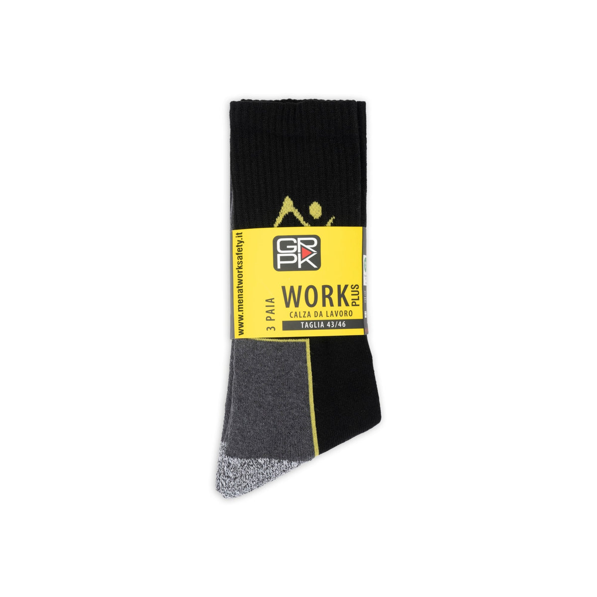 Calze da Lavoro GRPK Work nero – vista frontale